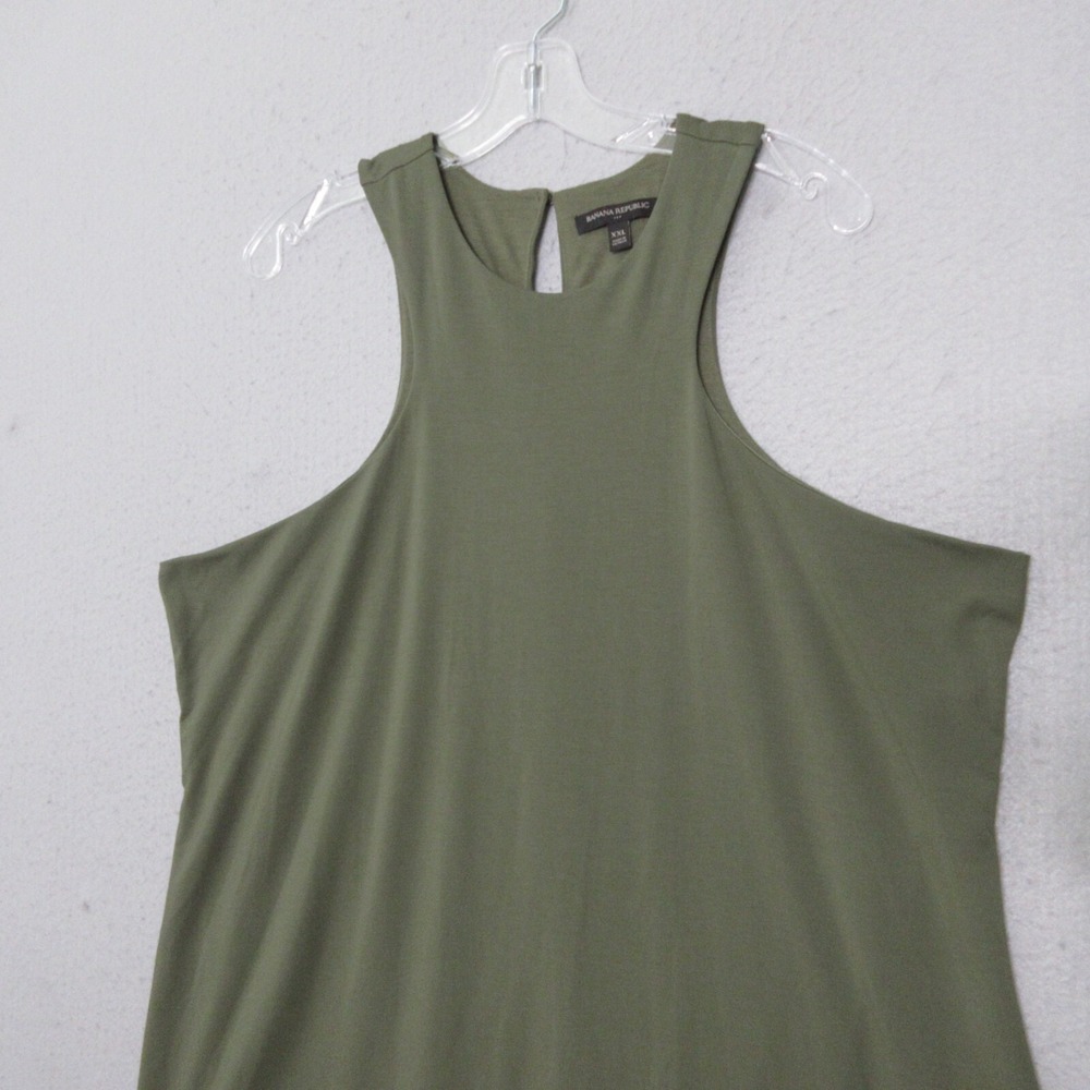 Banana Republic Factory Dress Plus‎ XXL Green High Neck Knit Minimalist Capsule - Picture 3 of 10